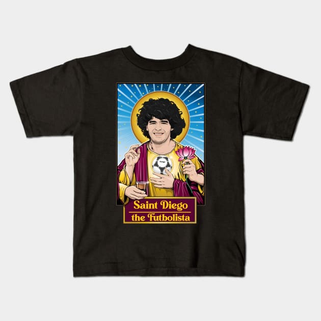 saint diego maradona Kids T-Shirt by brandonluo